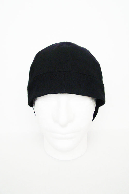 Black welders cap hard hat liner reversible beanie skull cap fitters cap tradesman