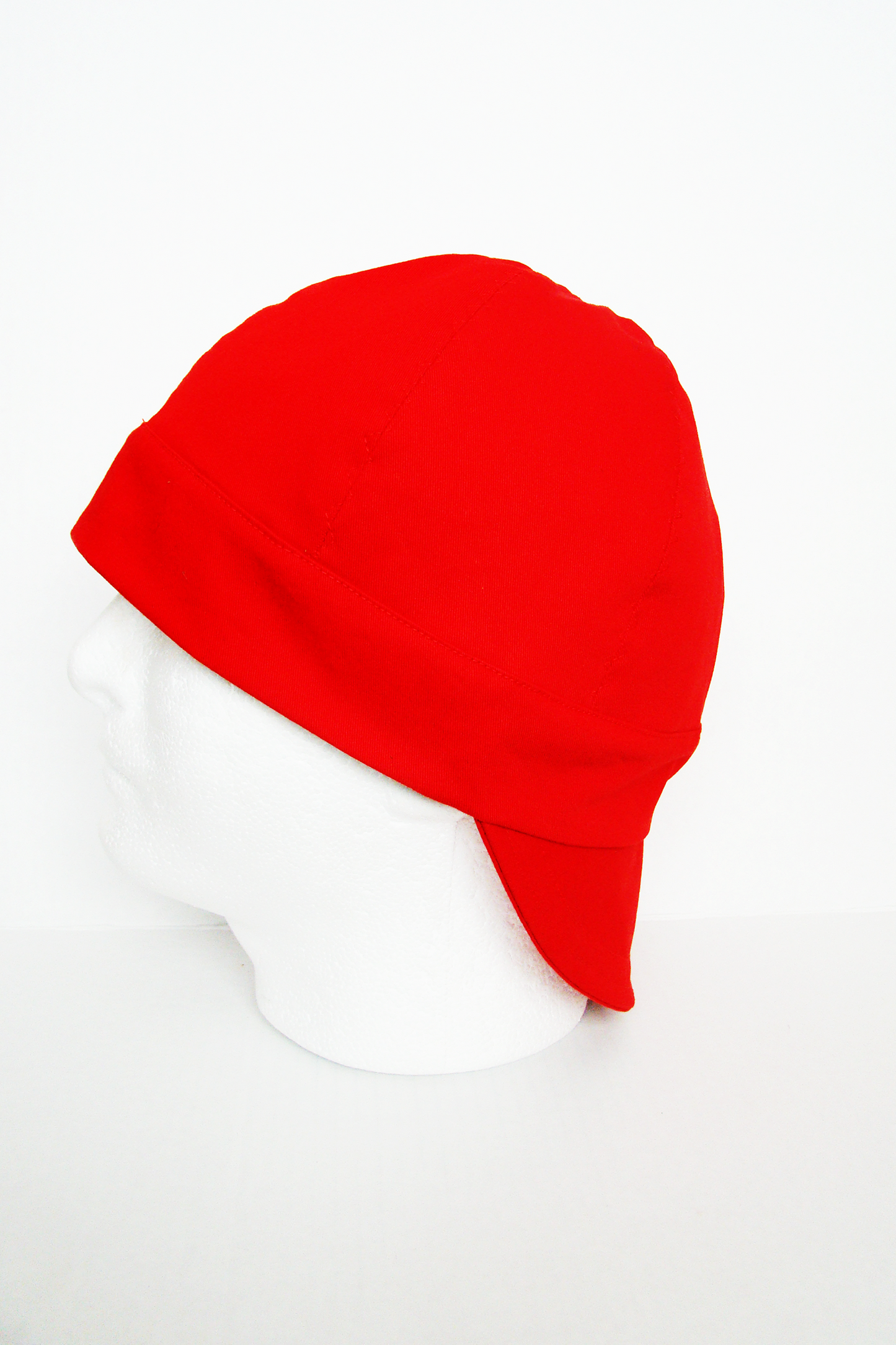 Red welders cap hard hat liner reversible beanie skull cap fitters cap tradesman
