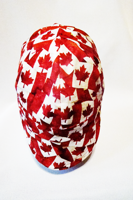 Canadian Flag welders cap hard hat liner reversible beanie skull cap fitters cap tradesman