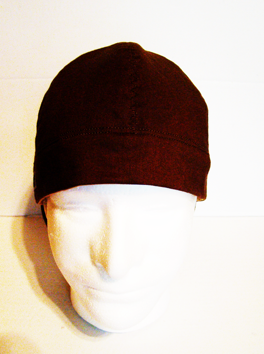 Dark Chocolate Brown welders cap hard hat liner reversible beanie skull cap fitters cap tradesman