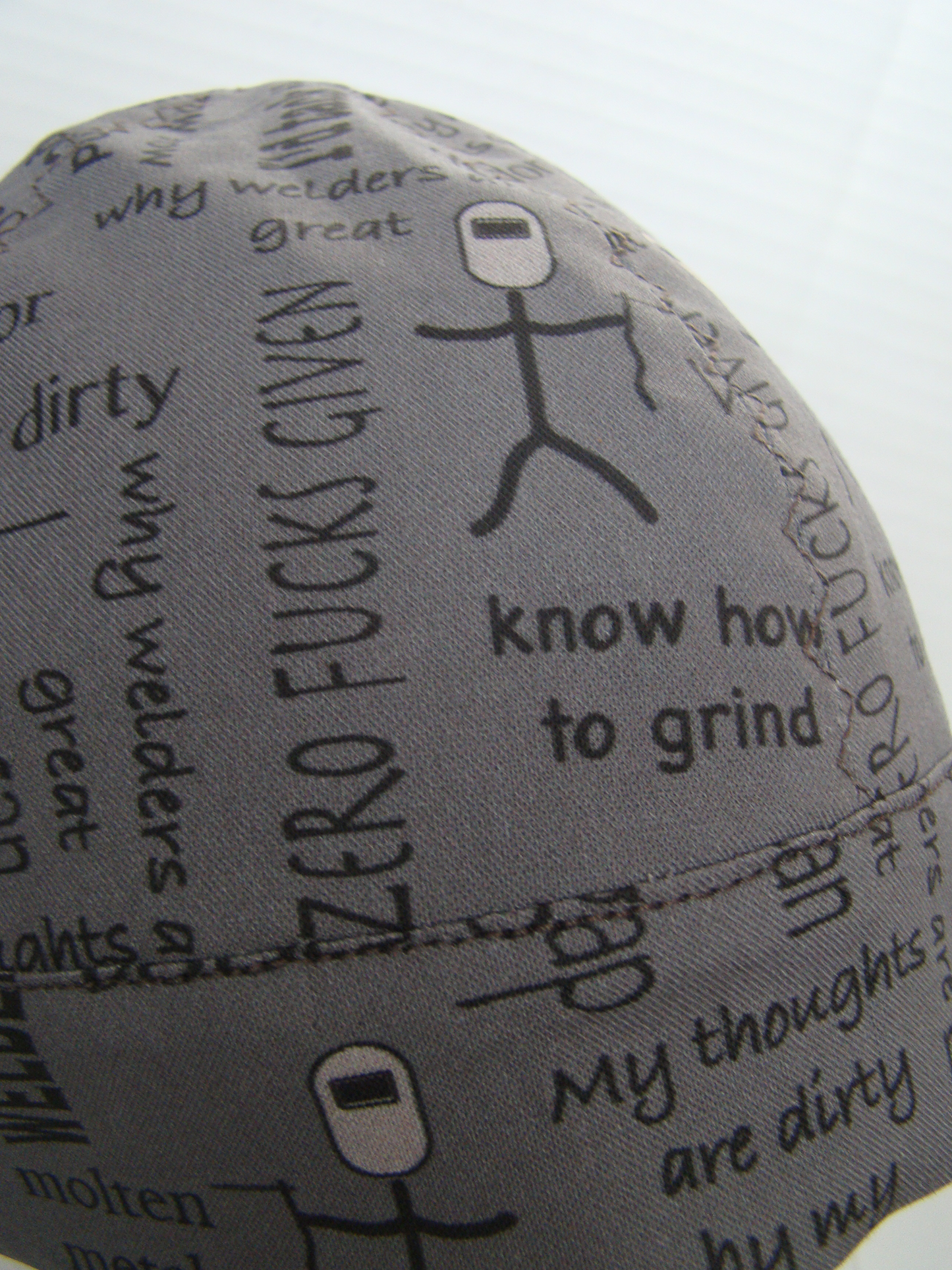 What welders say welders cap hard hat liner reversible beanie skull cap fitters cap tradesman