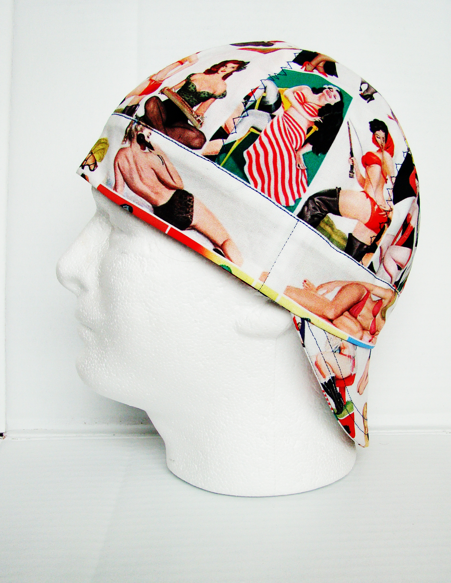 Pin up Babes welders cap hard hat liner reversible beanie skull cap fitters cap tradesman