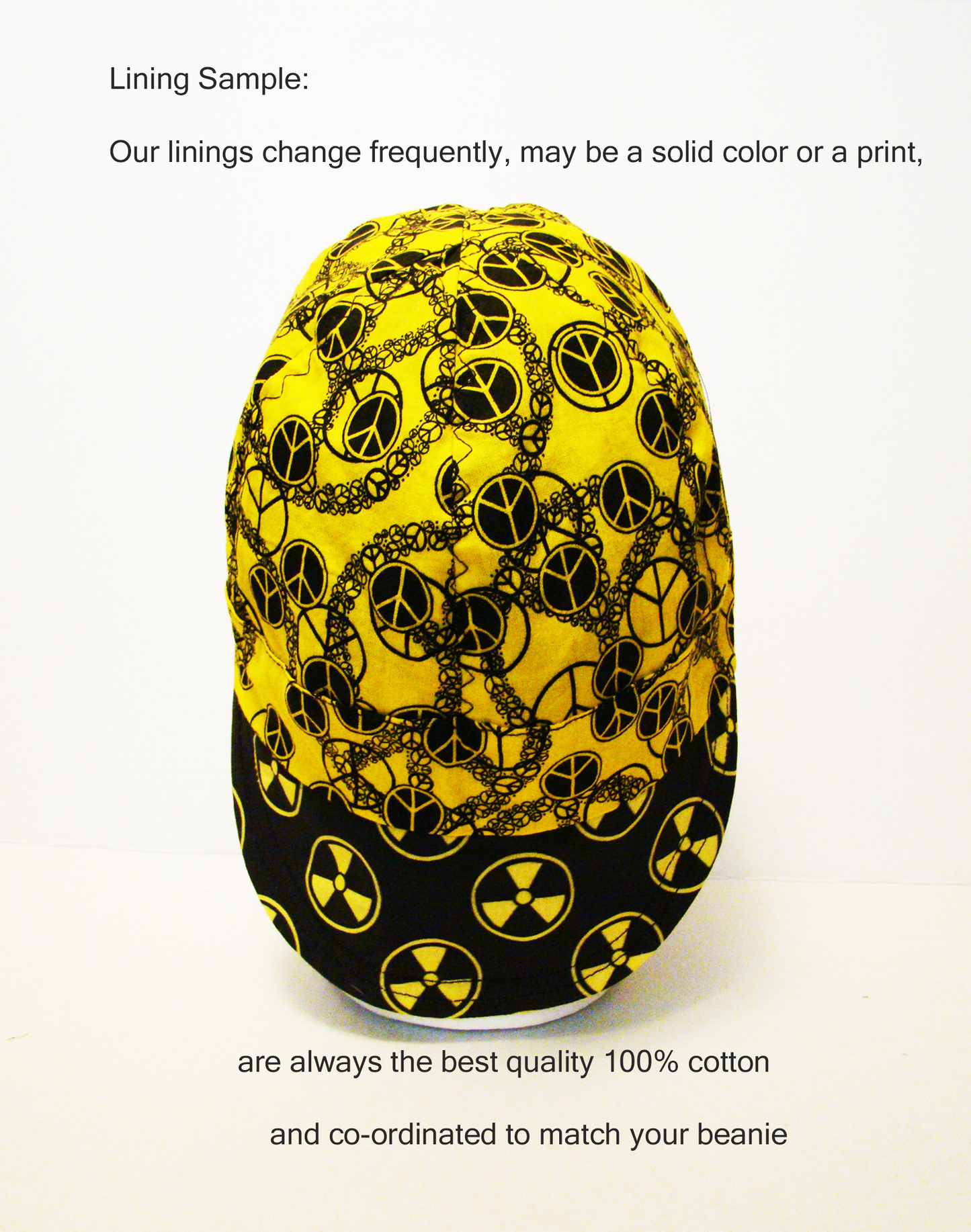 Nuclear Trefoil welders cap hard hat liner reversible beanie skull cap fitters cap tradesman