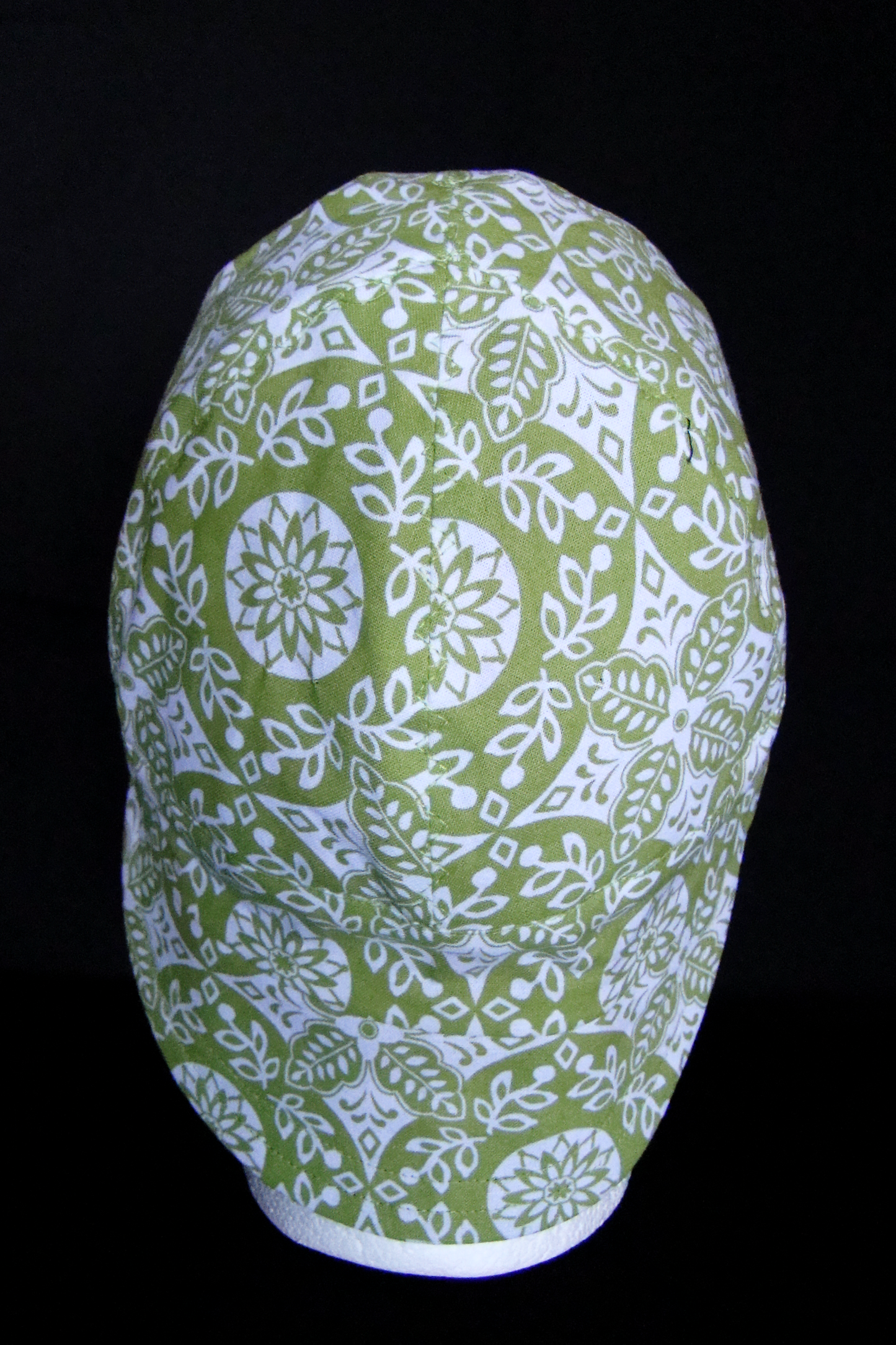 Lime green Bandanna welders cap hard hat liner reversible beanie skull cap fitters cap tradesman