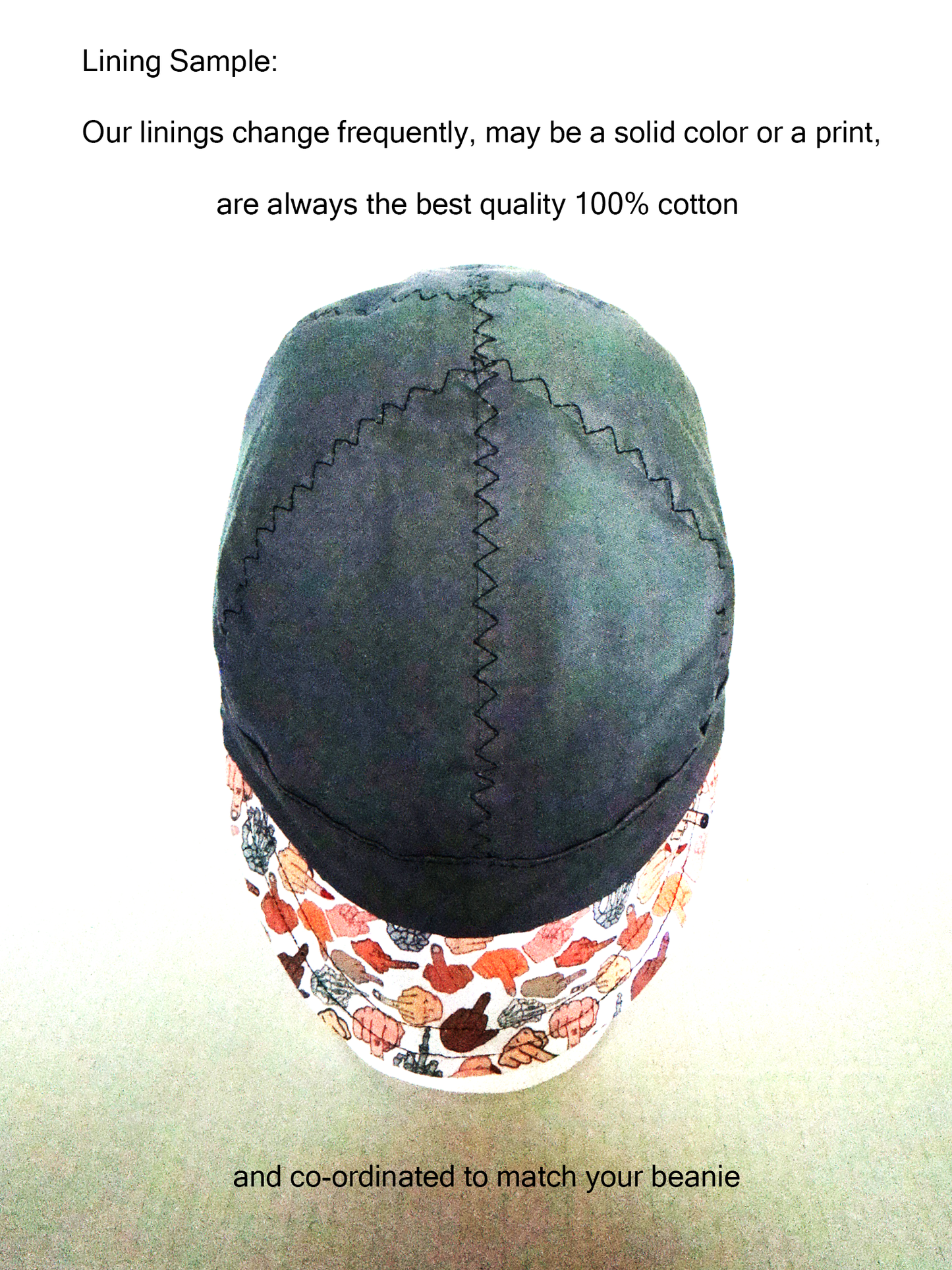 Middle Finger welders cap hard hat liner reversible beanie skull cap fitters cap tradesman