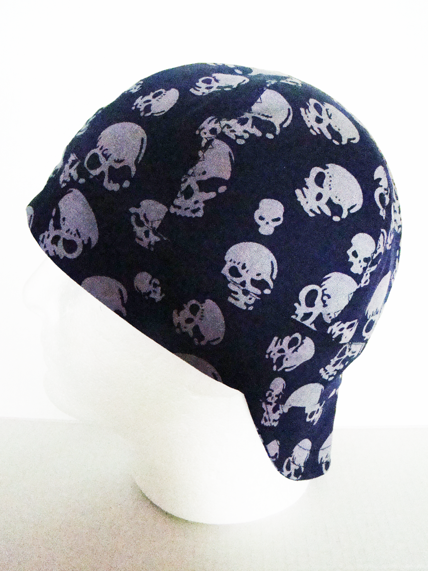 Blue skulls welders cap hard hat liner reversible beanie skull cap fitters cap tradesman