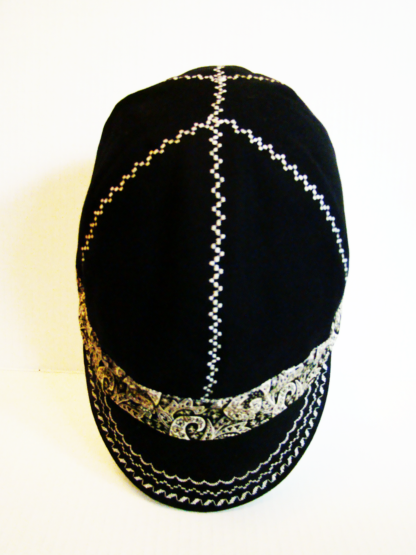 Black Bandanna Band welders cap hard hat liner reversible beanie skull cap fitters cap tradesman