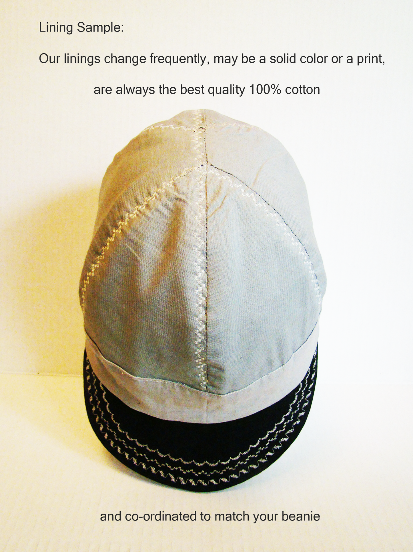 Black Bandanna Band welders cap hard hat liner reversible beanie skull cap fitters cap tradesman