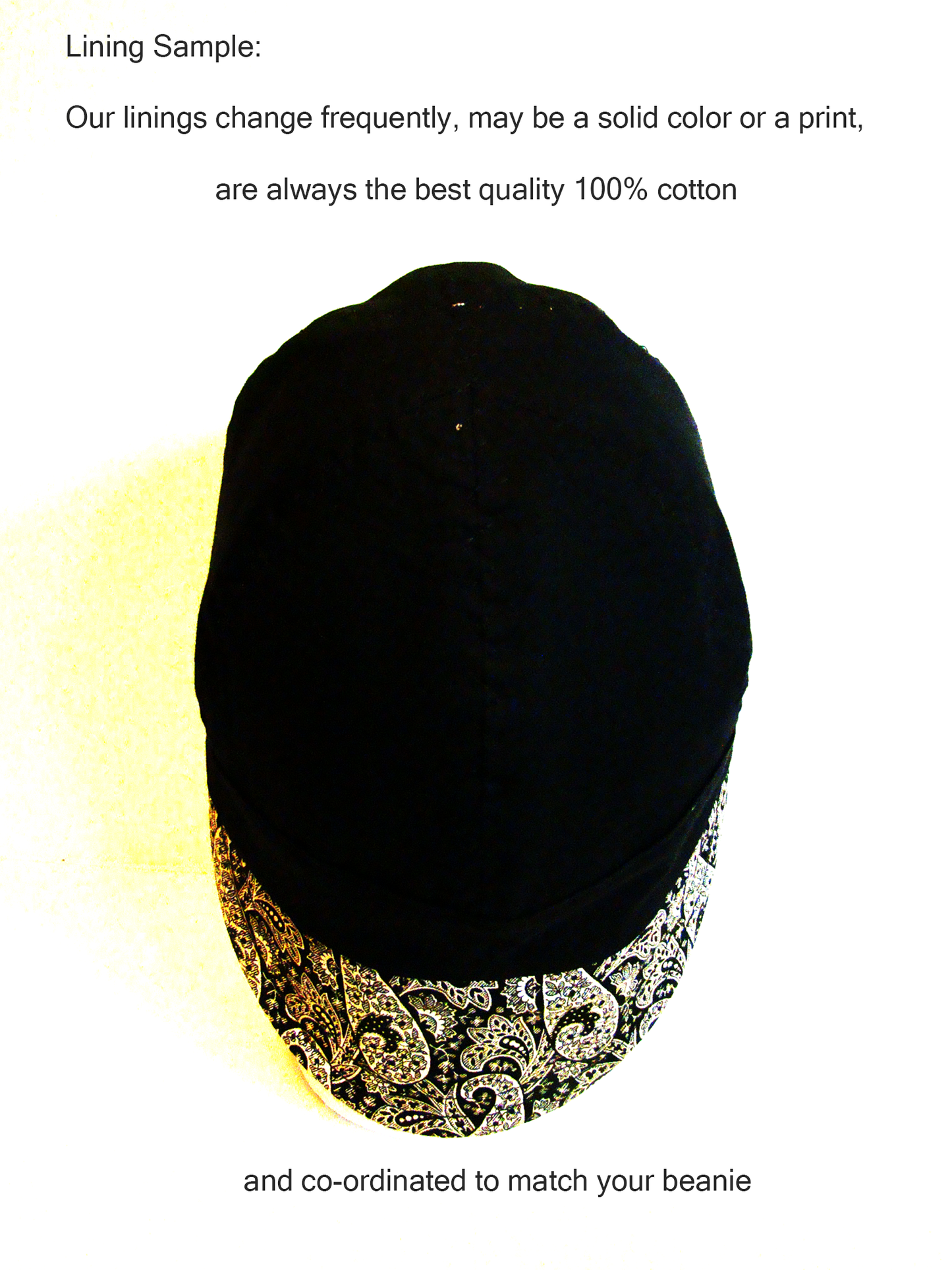 Black Bandanna welders cap hard hat liner reversible beanie skull cap fitters cap tradesman