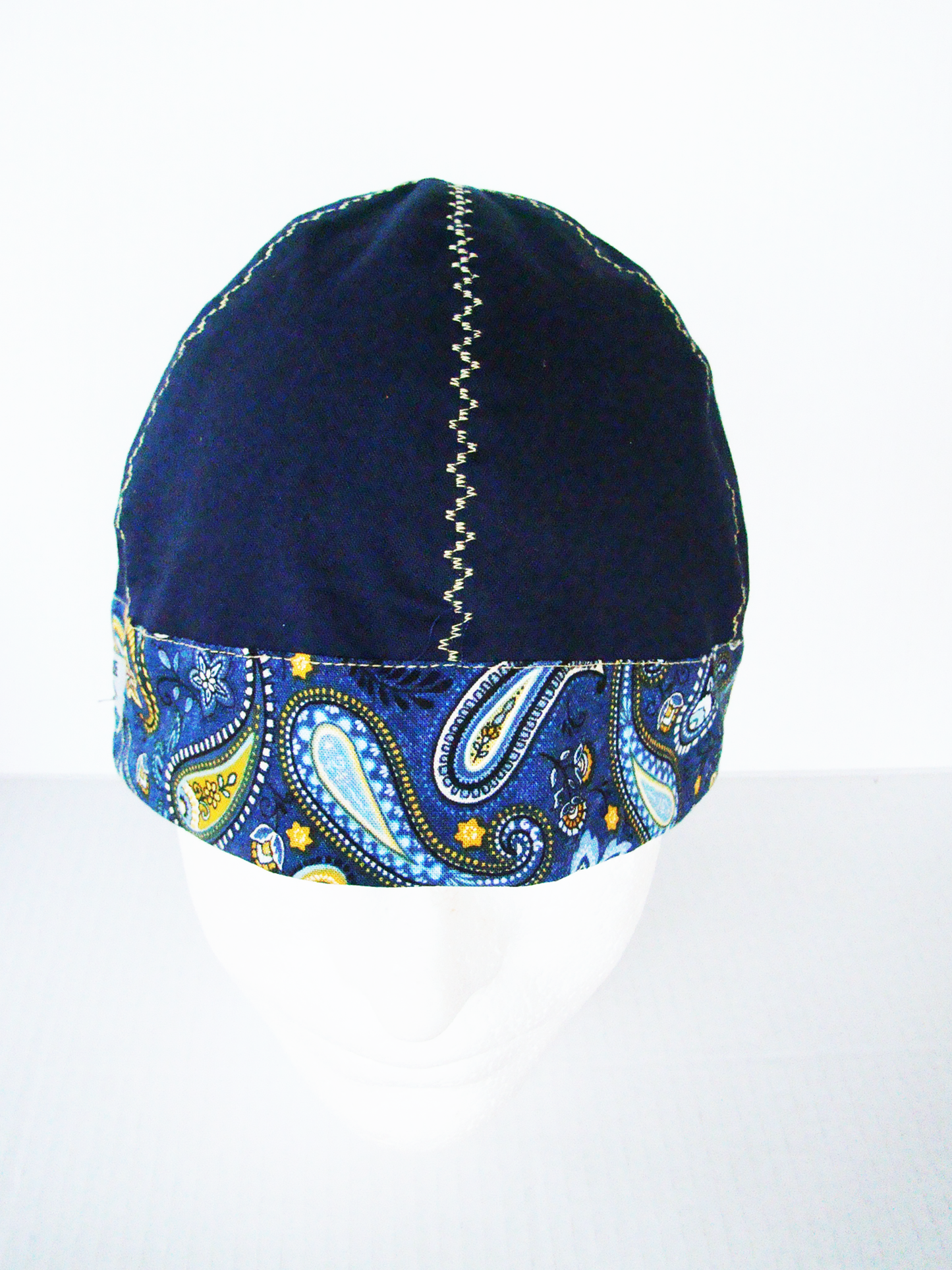 Blue Bandanna Band welders cap hard hat liner reversible beanie skull cap fitters cap tradesman