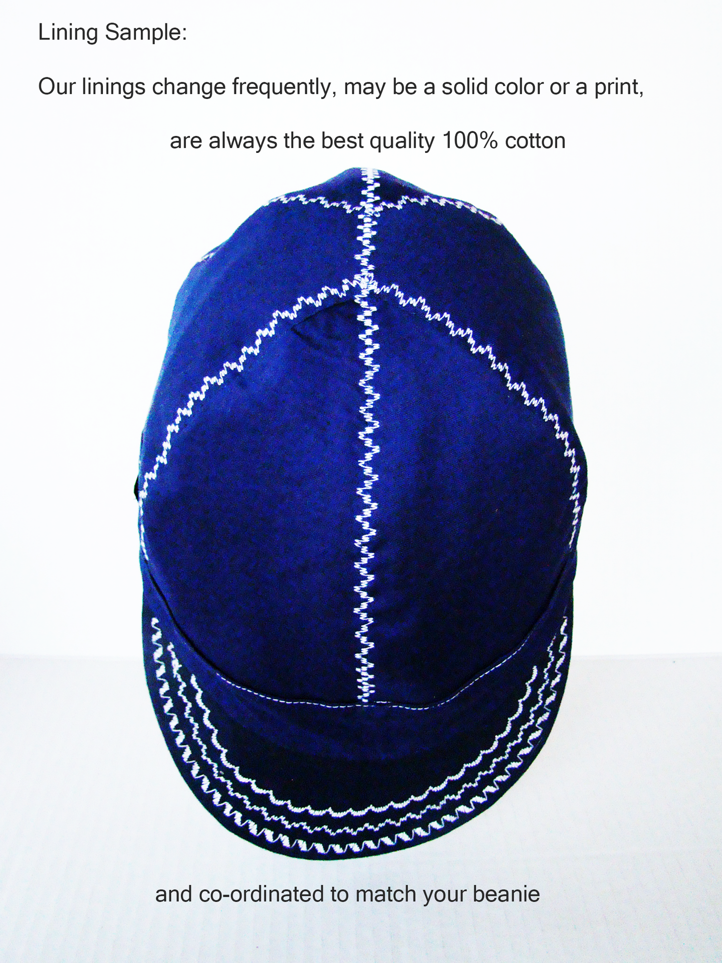 Blue Bandanna Band welders cap hard hat liner reversible beanie skull cap fitters cap tradesman