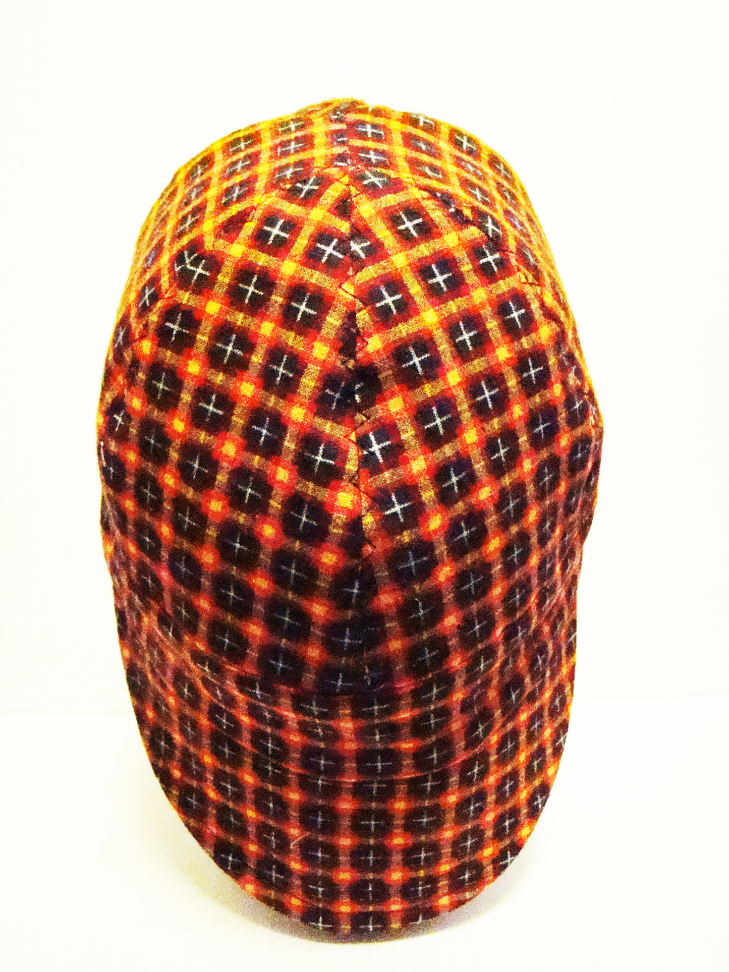 Warm brushed cotton plaid red welders cap hard hat liner reversible beanie skull cap fitters cap tradesman