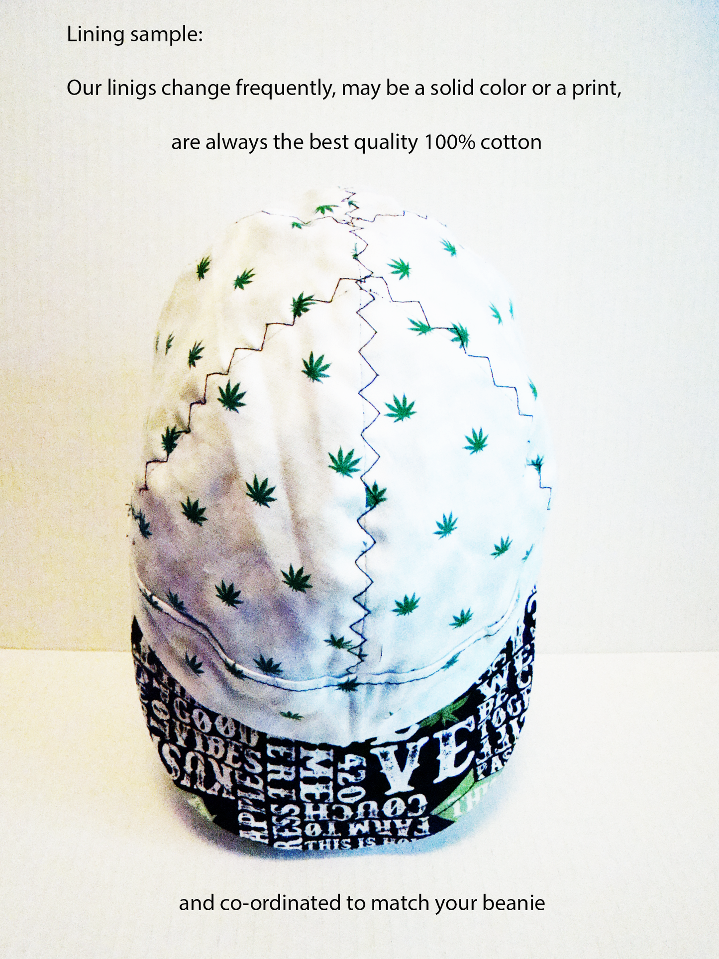 Marijuana words welders cap hard hat liner reversible beanie skull cap fitters cap tradesman