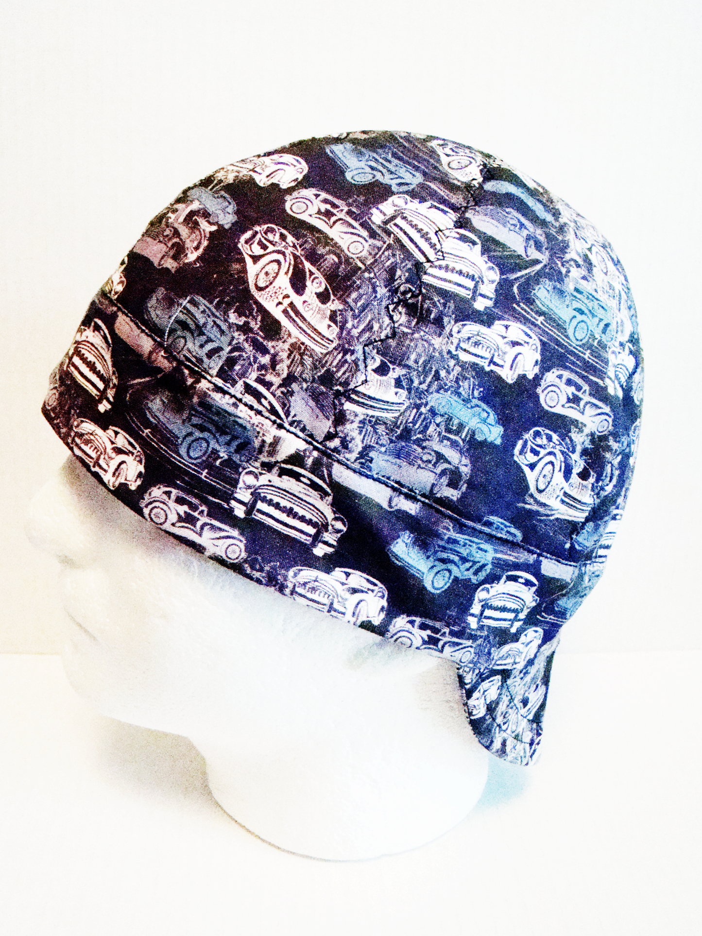 Vintage Hot Rods welders cap hard hat liner reversible beanie skull cap fitters cap tradesman