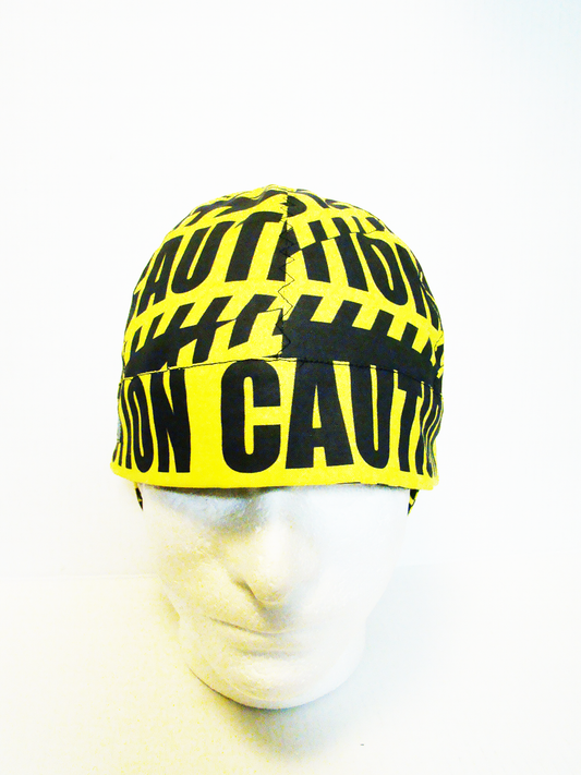 Caution welders cap hard hat liner reversible beanie skull cap fitters cap tradesman