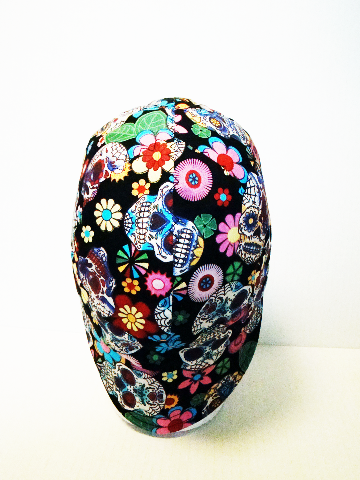 Sugar skulls welders cap hard hat liner reversible beanie skull cap fitters cap tradesman (Copy)