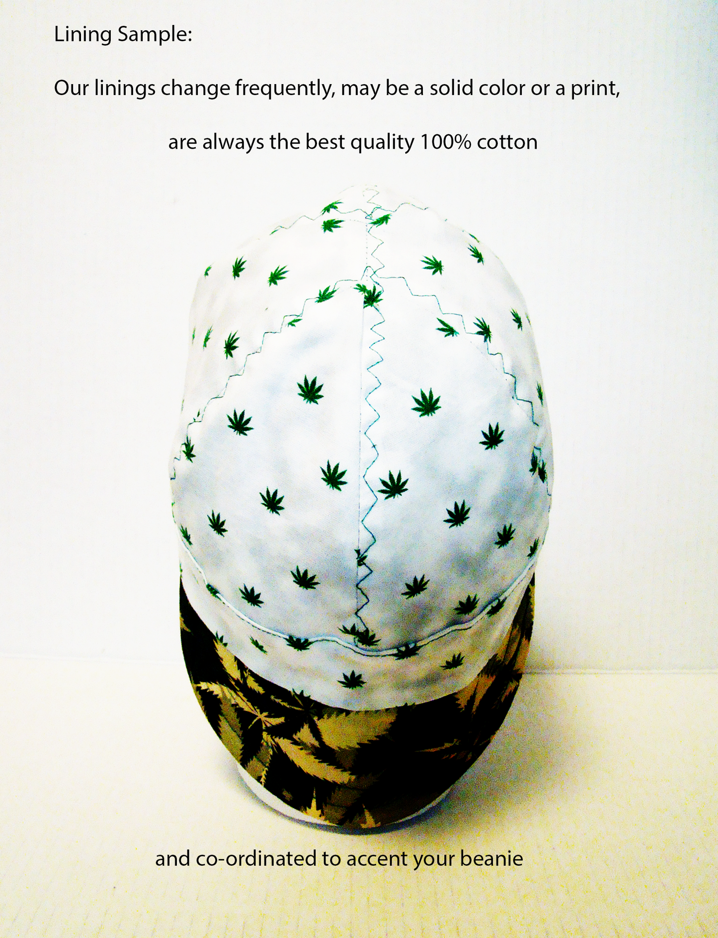 Marijuana welders cap hard hat liner reversible beanie skull cap fitters cap tradesman