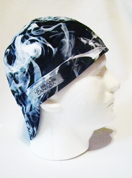 Black Smoke welders cap hard hat liner reversible beanie skull cap fitters cap tradesman