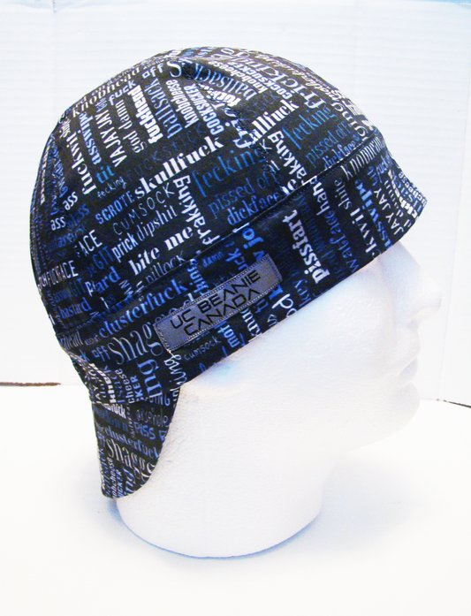 NSFW Curse words welders cap hard hat liner reversible beanie skull cap fitters cap tradesman