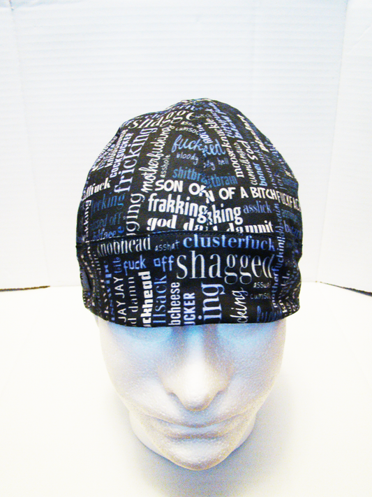 NSFW Curse words welders cap hard hat liner reversible beanie skull cap fitters cap tradesman