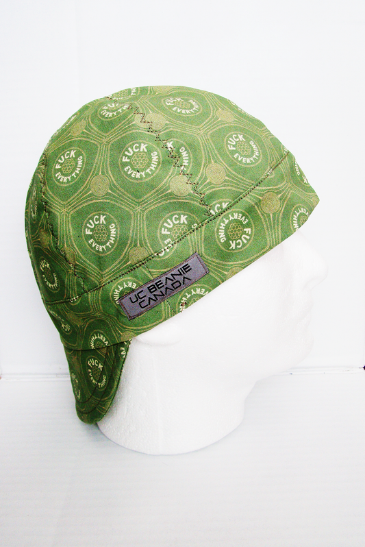 F*ck Everything welders cap hard hat liner reversible beanie skull cap fitters cap tradesman