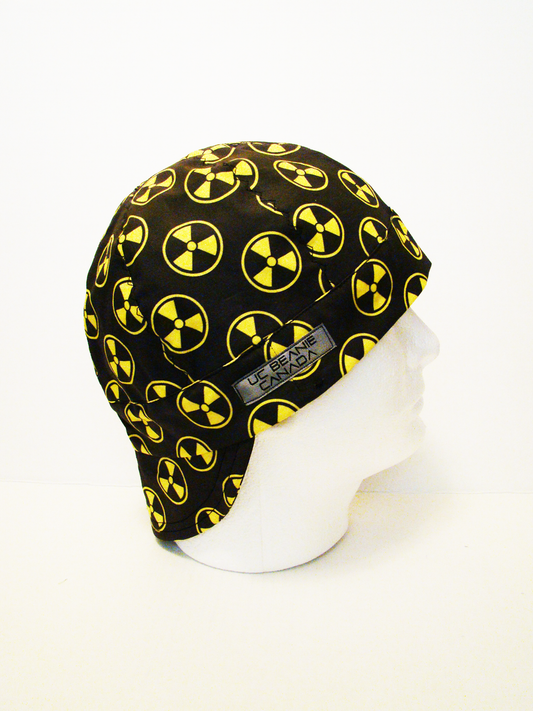 Nuclear Trefoil welders cap hard hat liner reversible beanie skull cap fitters cap tradesman
