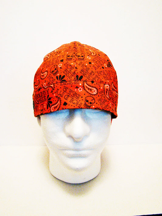 Hold my beer Bandanna welders cap hard hat liner reversible beanie skull cap fitters cap tradesman
