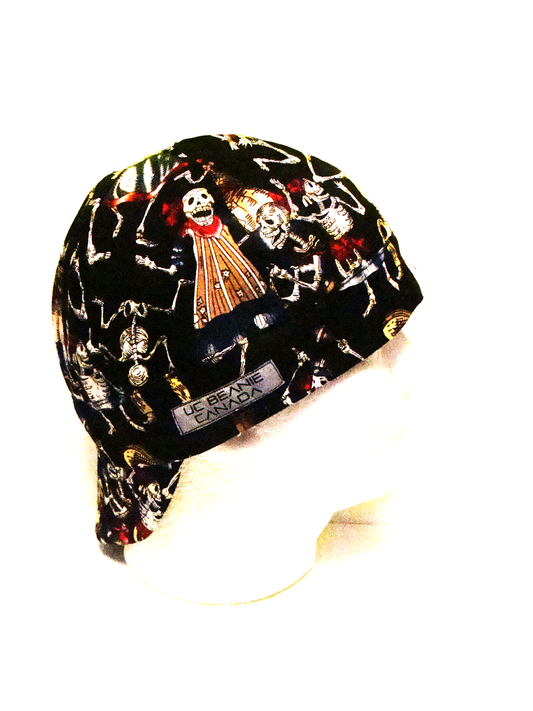 Party skeletons welders cap hard hat liner reversible beanie skull cap fitters cap tradesman