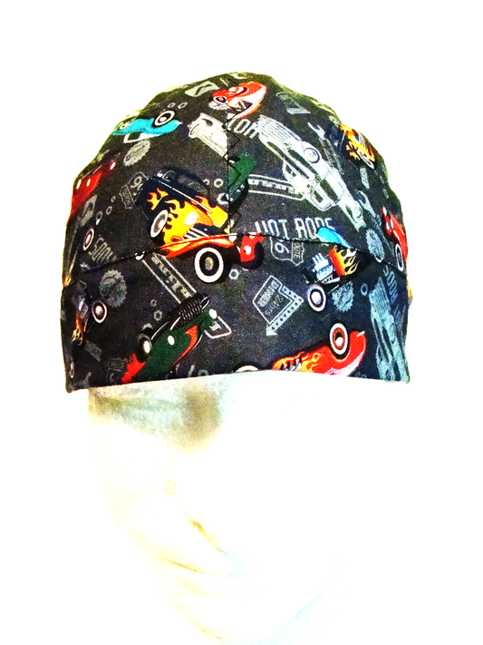 Hot Rods welders cap hard hat liner reversible beanie skull cap fitters cap tradesman