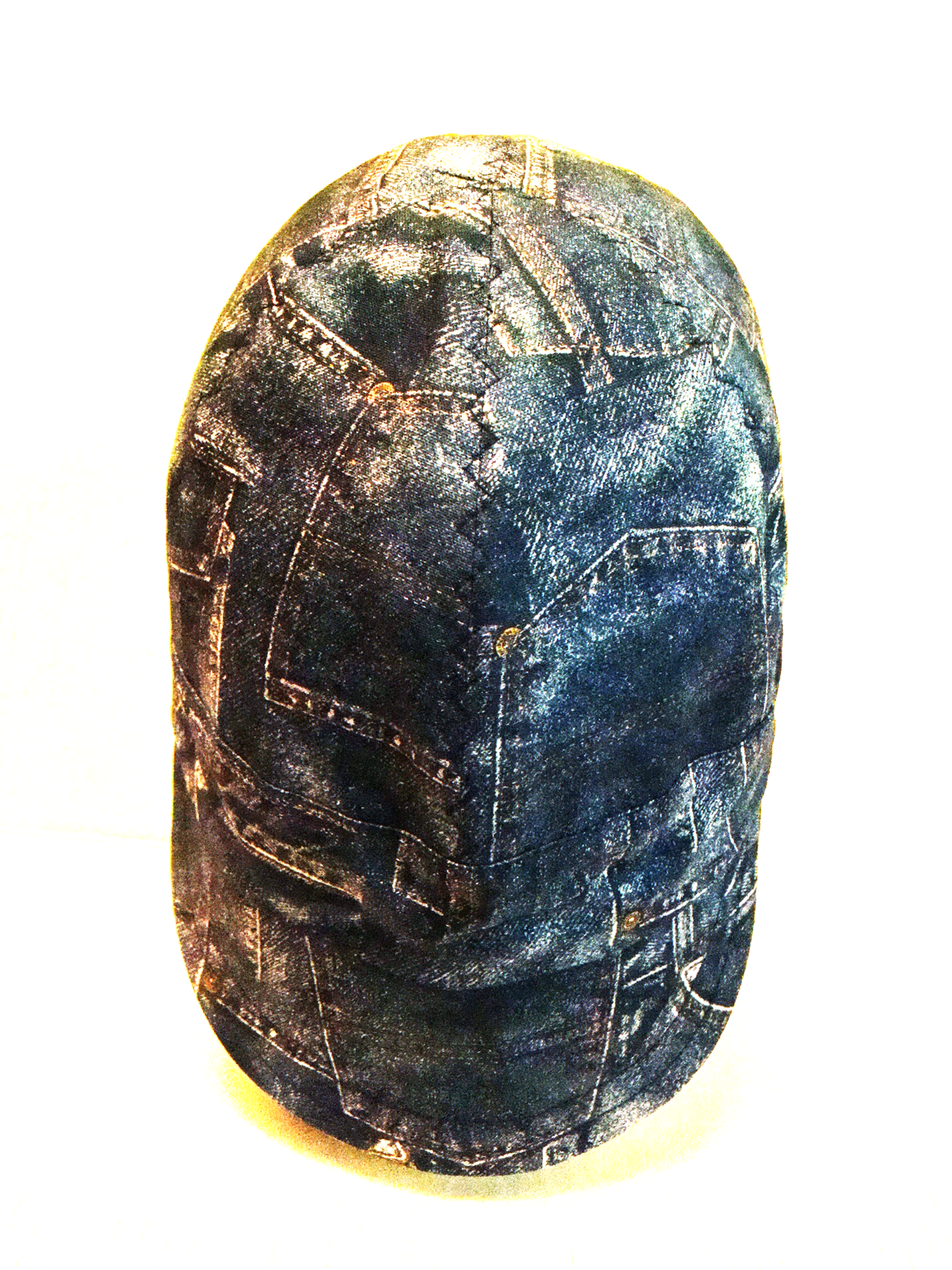 Denim Print welders cap hard hat liner reversible beanie skull cap fitters cap tradesman