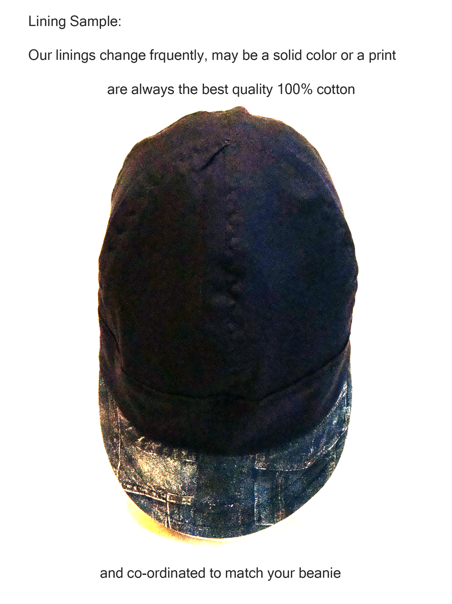 Black Smoke welders cap hard hat liner reversible beanie skull cap fitters cap tradesman