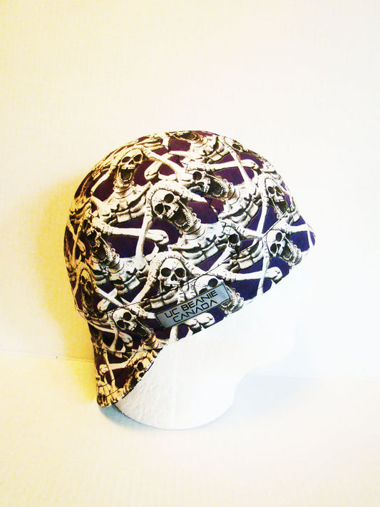 Skulls and bones welders cap hard hat liner reversible beanie skull cap fitters cap tradesman
