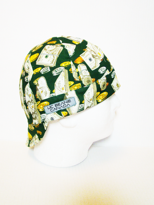 Money welders cap hard hat liner reversible beanie skull cap fitters cap tradesman