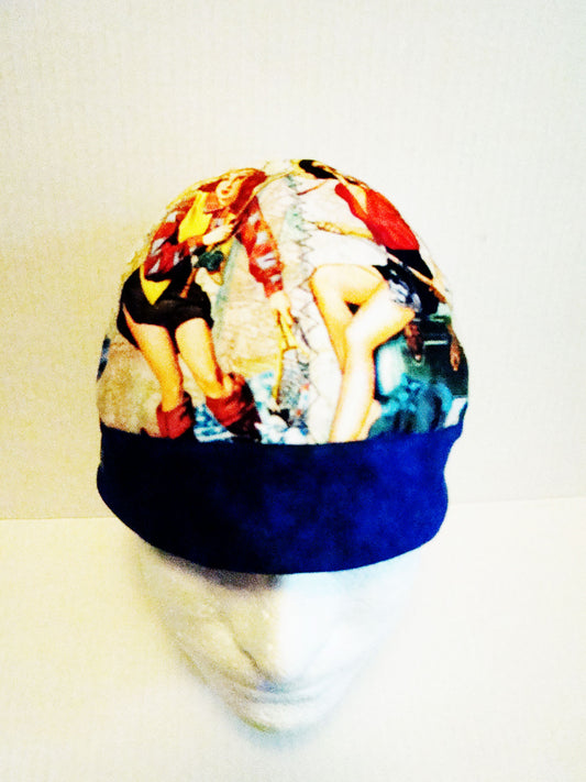 Hooking a big one Fishing Babes welders cap hard hat liner reversible beanie skull cap fitters cap tradesman