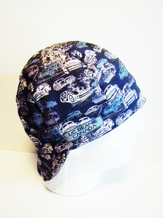 Vintage Hot Rods welders cap hard hat liner reversible beanie skull cap fitters cap tradesman