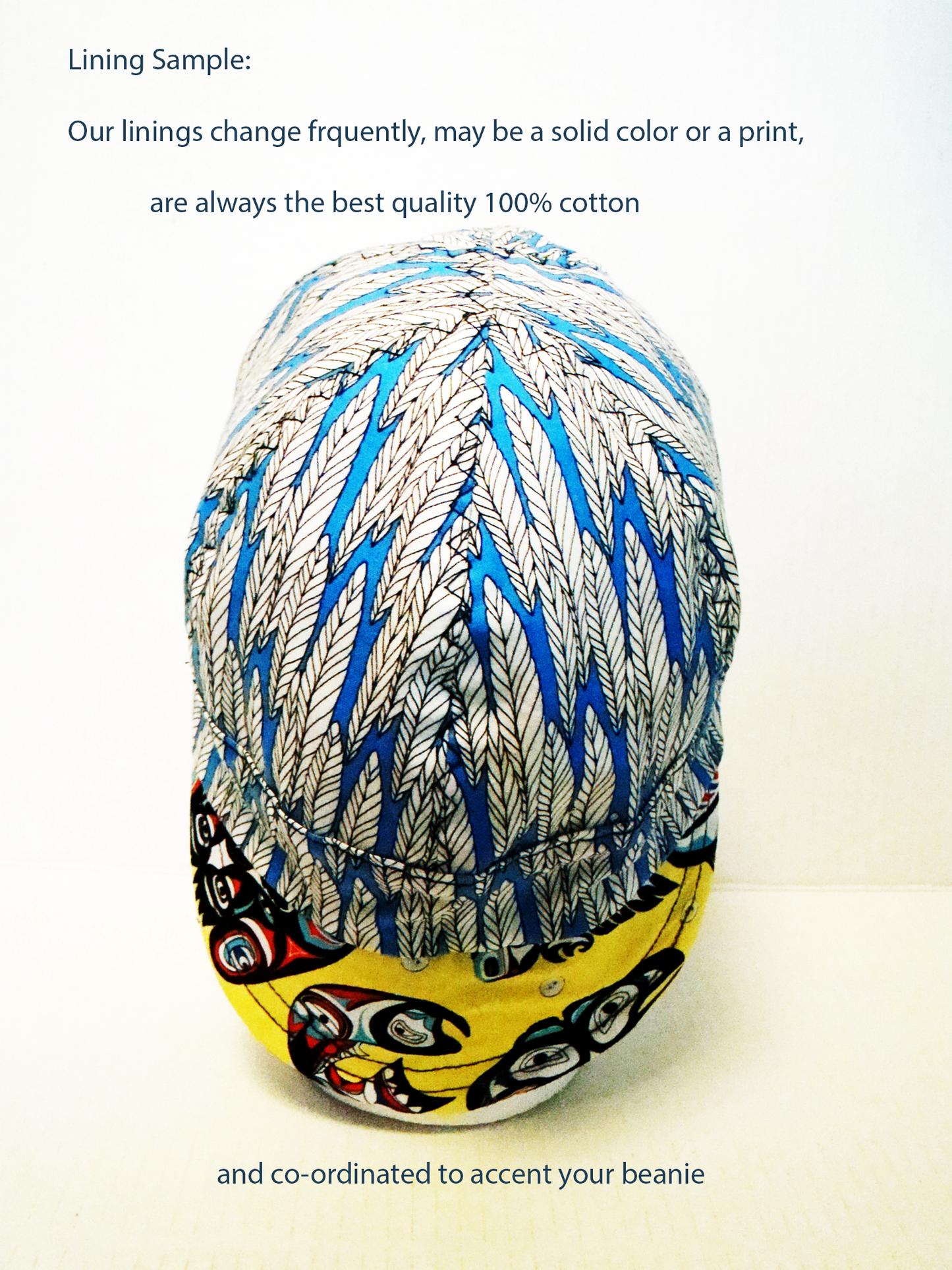 Native Art welders cap hard hat liner reversible beanie skull cap fitters cap tradesman