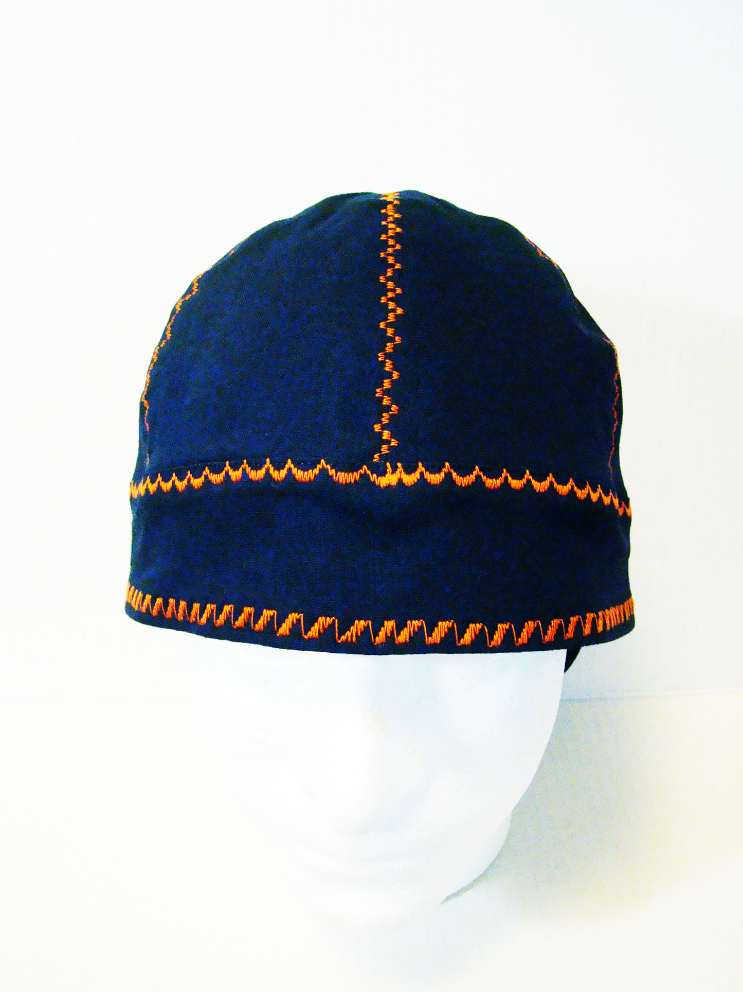 Blue with deco stitch welders cap hard hat liner reversible beanie skull cap fitters cap tradesman