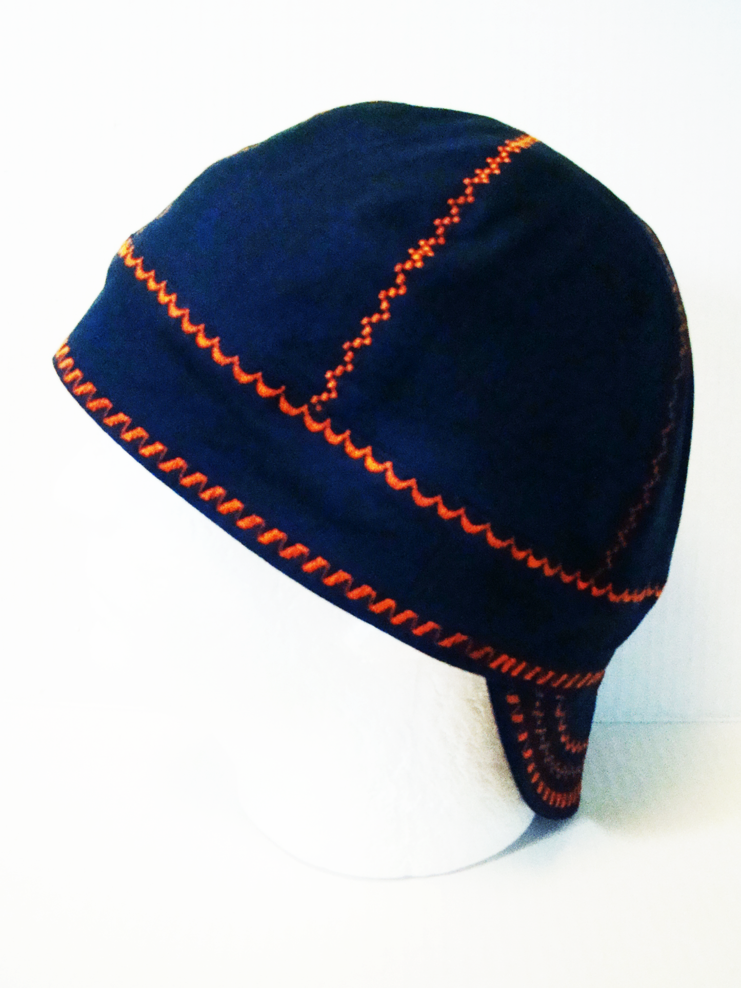 Blue with deco stitch welders cap hard hat liner reversible beanie skull cap fitters cap tradesman