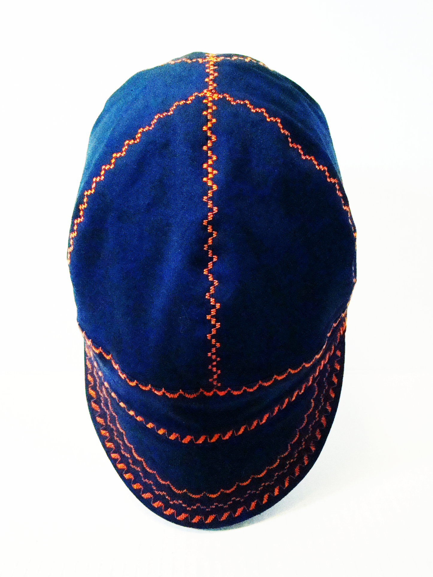 Blue with deco stitch welders cap hard hat liner reversible beanie skull cap fitters cap tradesman