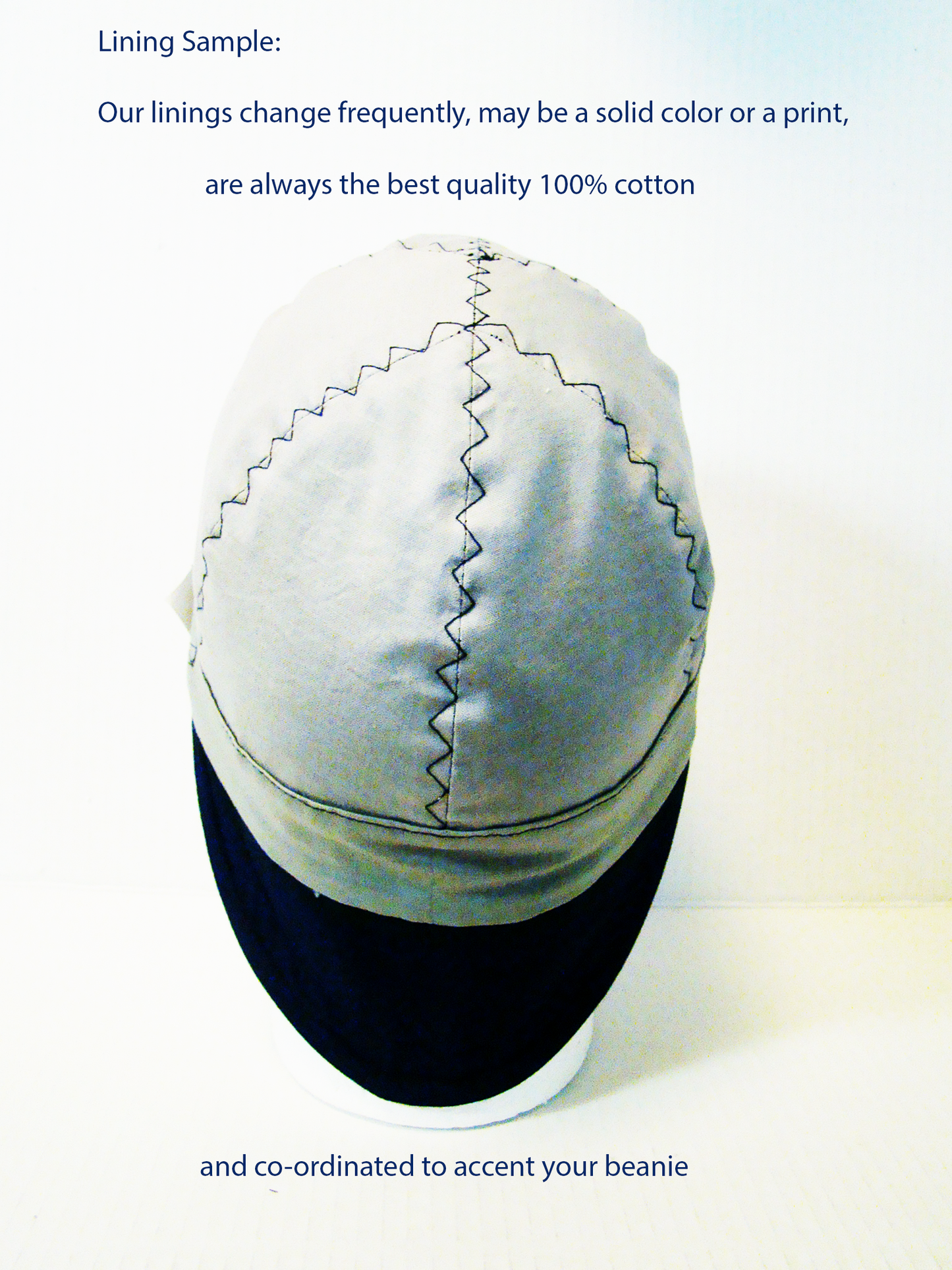 Blue welders cap hard hat liner reversible beanie skull cap fitters cap tradesman