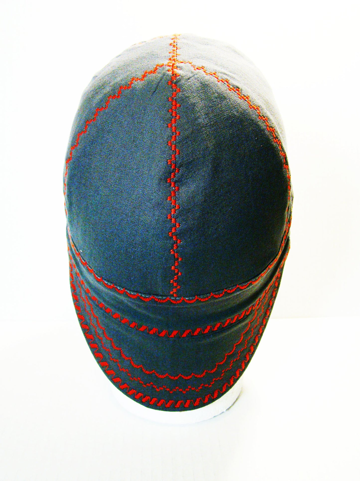 Gray with deco stitch welders cap hard hat liner reversible beanie skull cap fitters cap tradesman