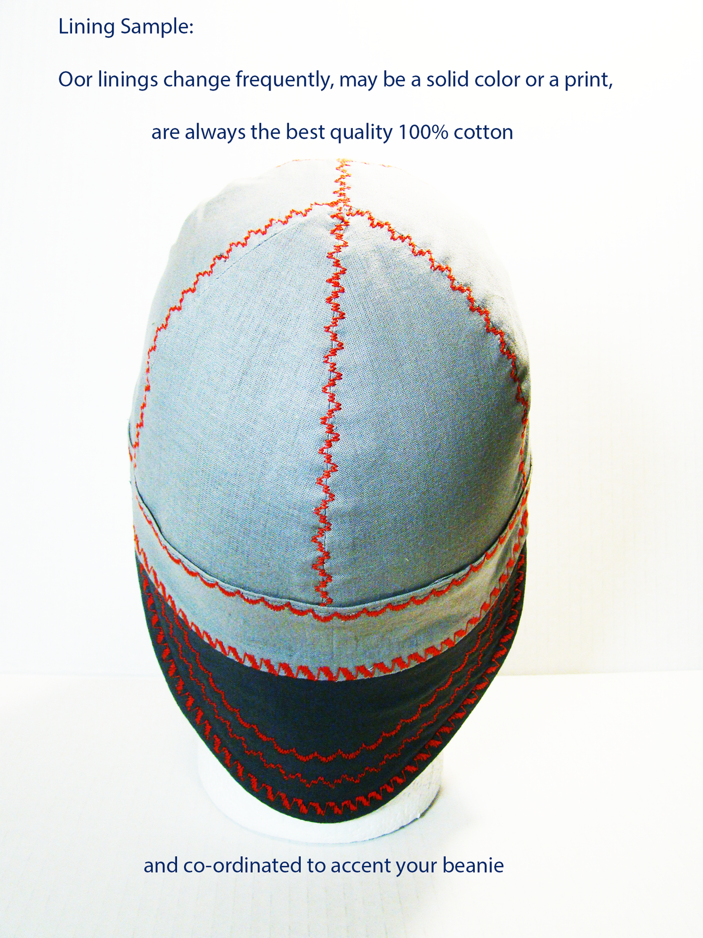 Gray with deco stitch welders cap hard hat liner reversible beanie skull cap fitters cap tradesman