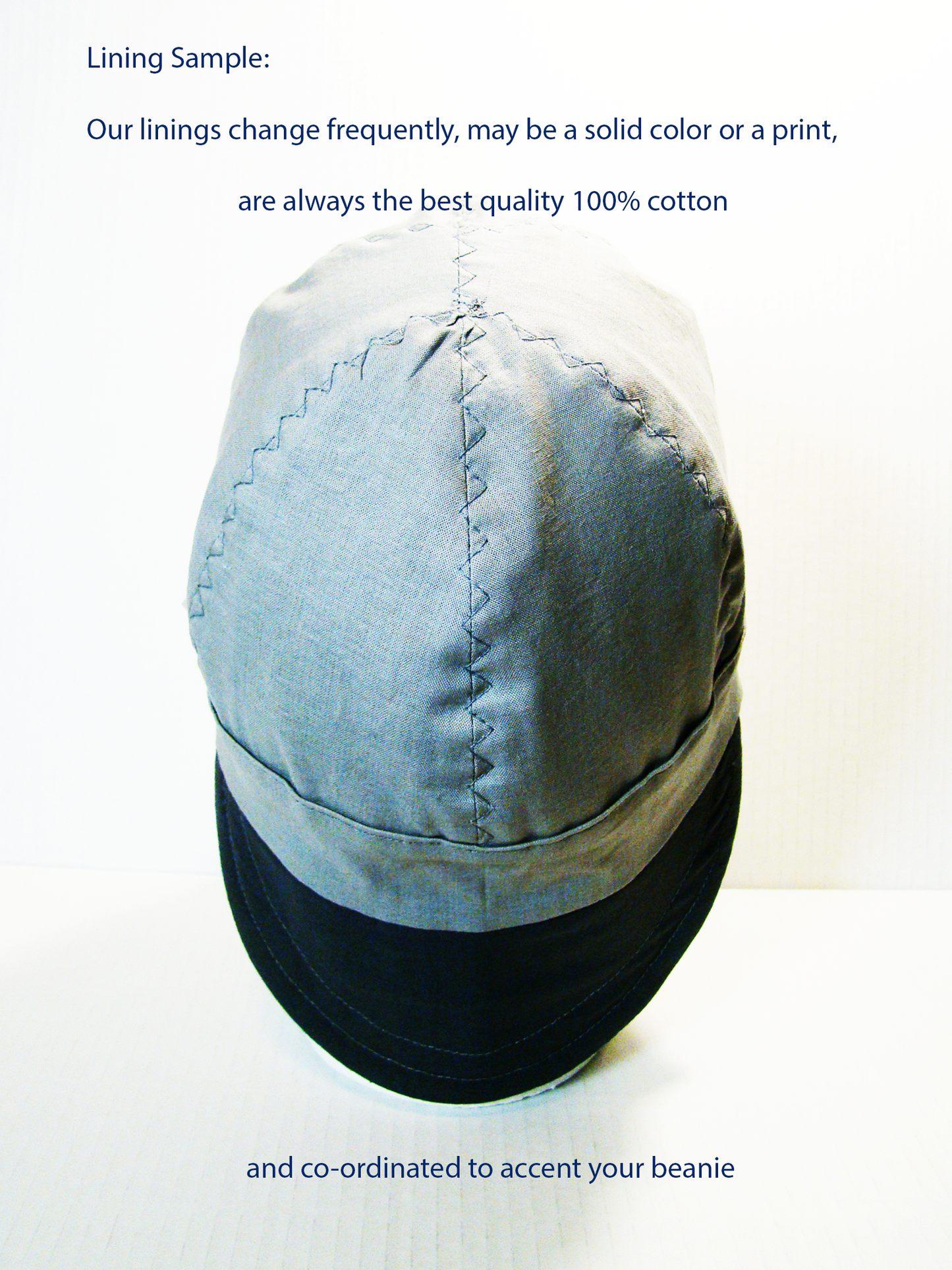 Gray welders cap hard hat liner reversible beanie skull cap fitters cap tradesman