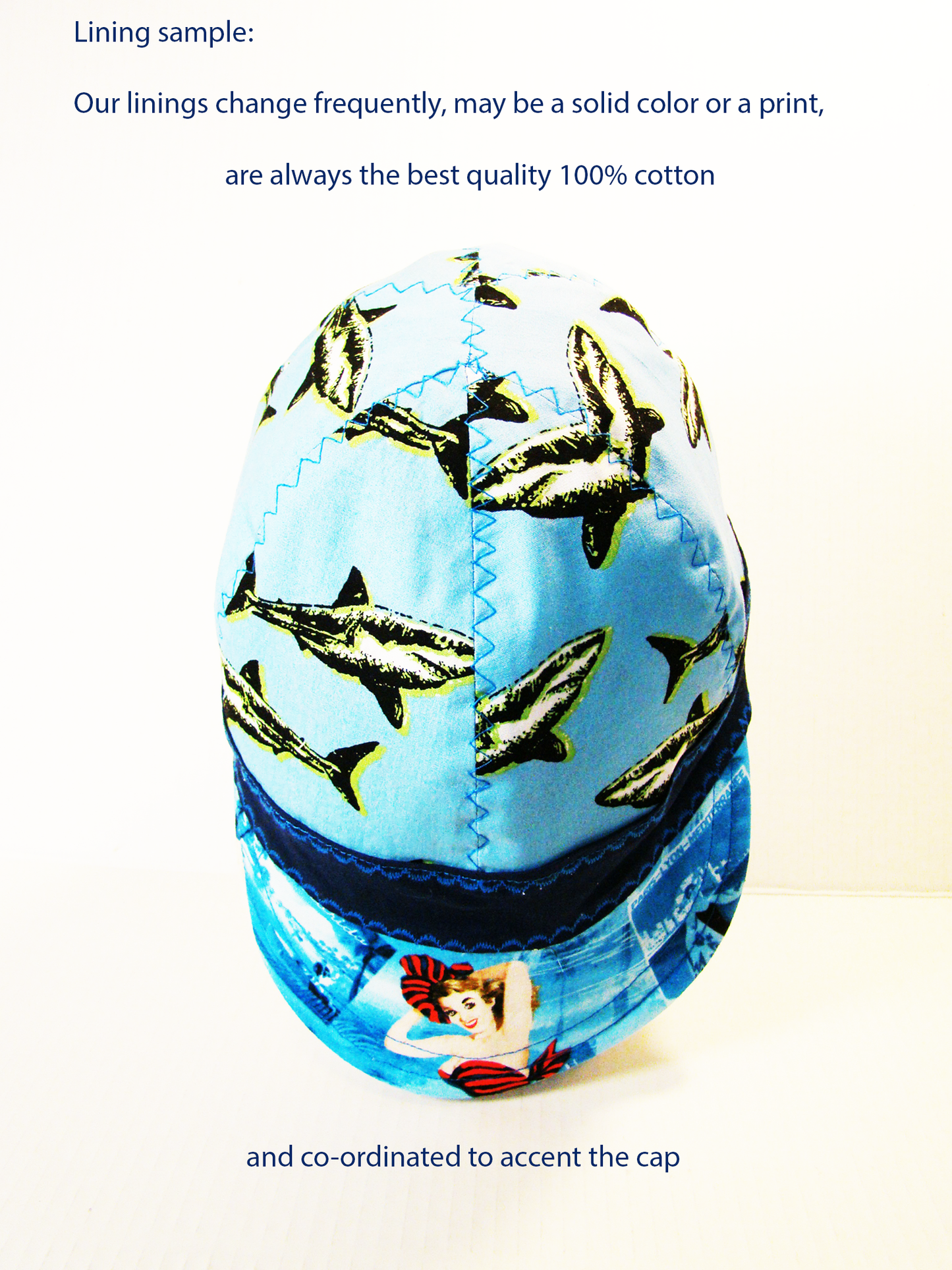 Beach Babes welders cap hard hat liner reversible beanie skull cap fitters cap tradesman