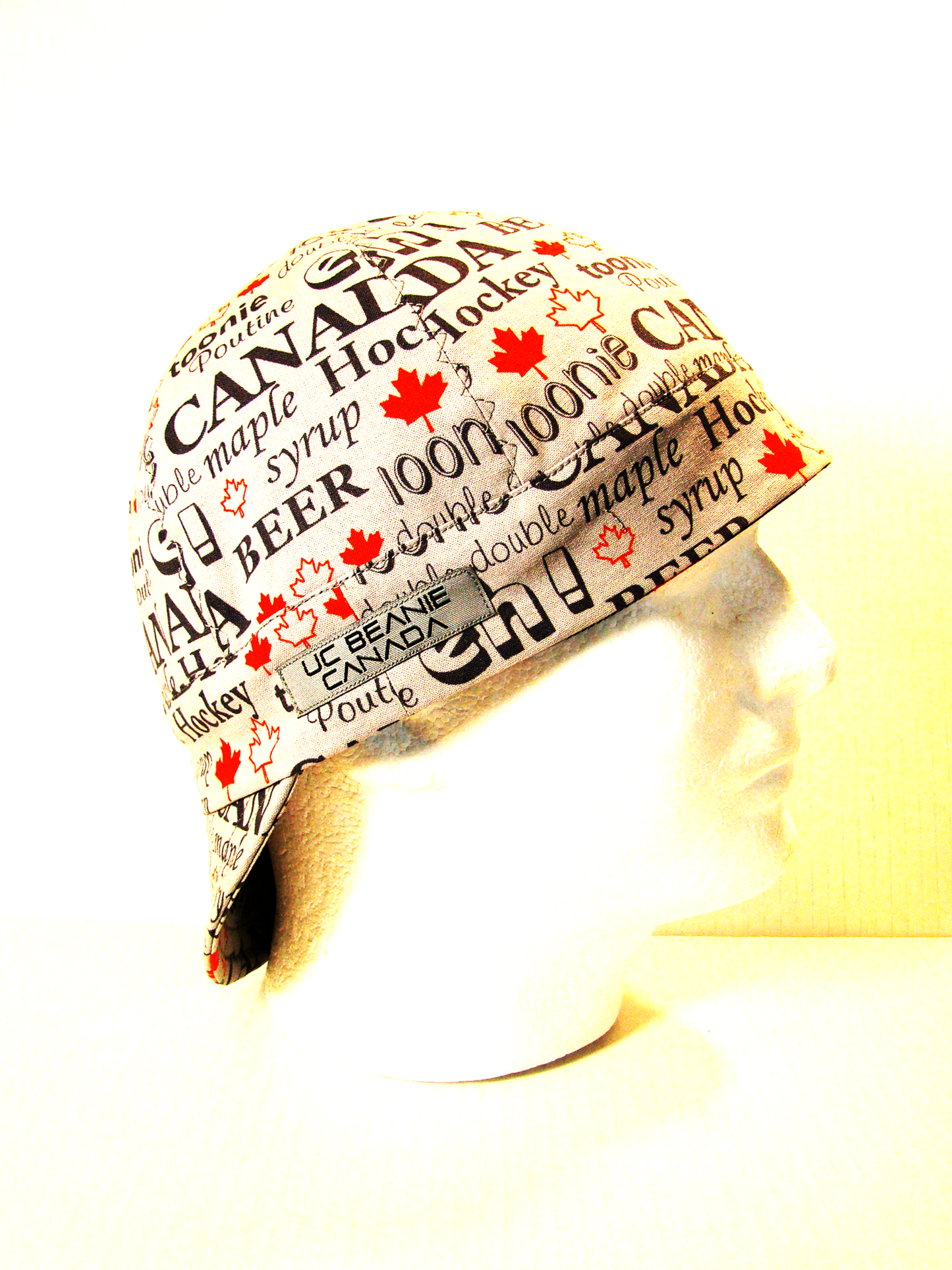 Canadian Words welders cap hard hat liner reversible beanie skull cap fitters cap tradesman