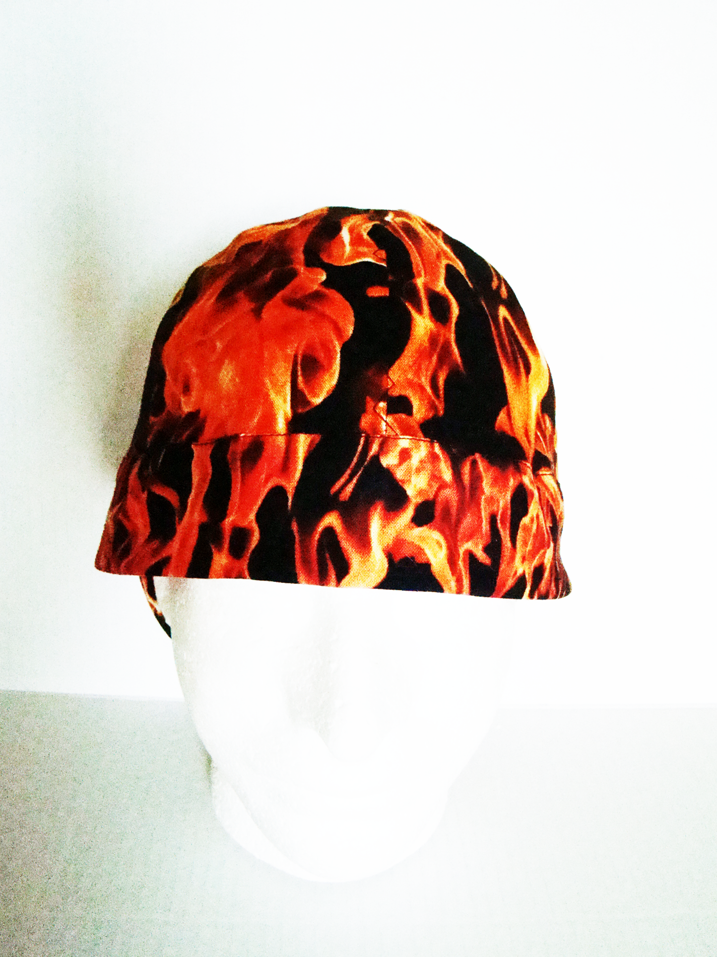 Fire Flames welders cap hard hat liner reversible beanie skull cap fitters cap tradesman
