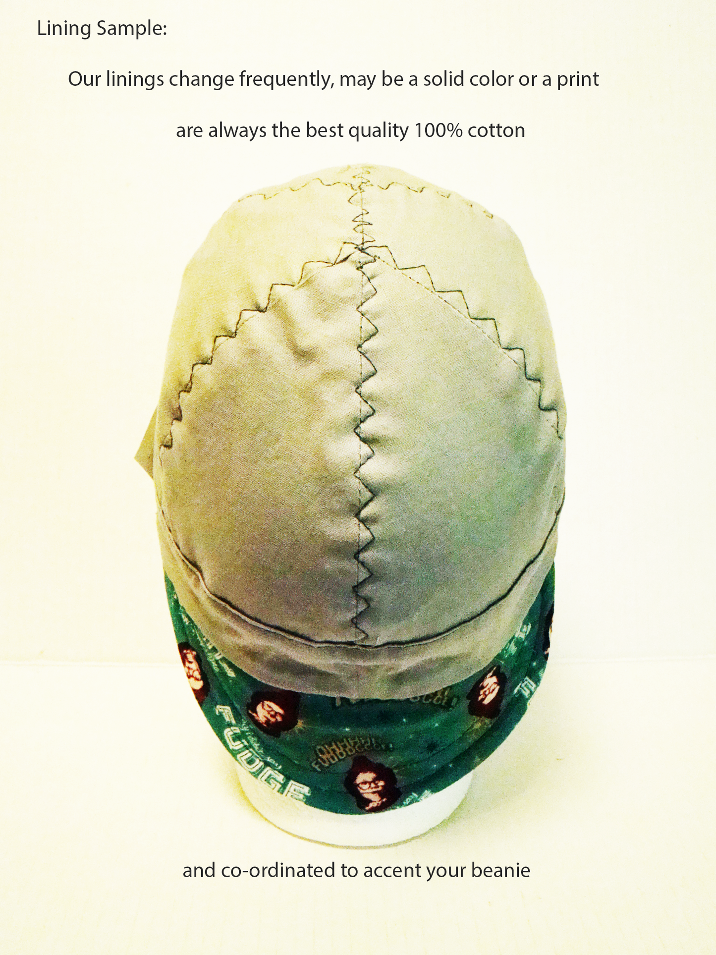 Oh Fudge welders cap hard hat liner reversible beanie skull cap fitters cap tradesman construction (Copy) (Copy)