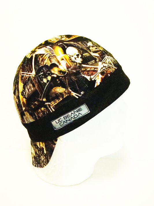 Skeleton welders cap hard hat liner reversible beanie skull cap fitters cap tradesman (Copy)