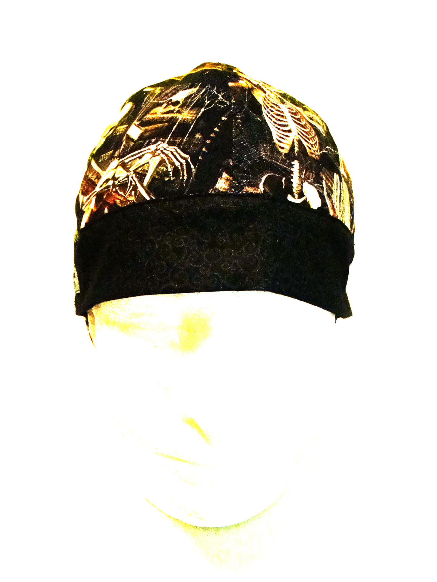 Skeleton welders cap hard hat liner reversible beanie skull cap fitters cap tradesman (Copy)