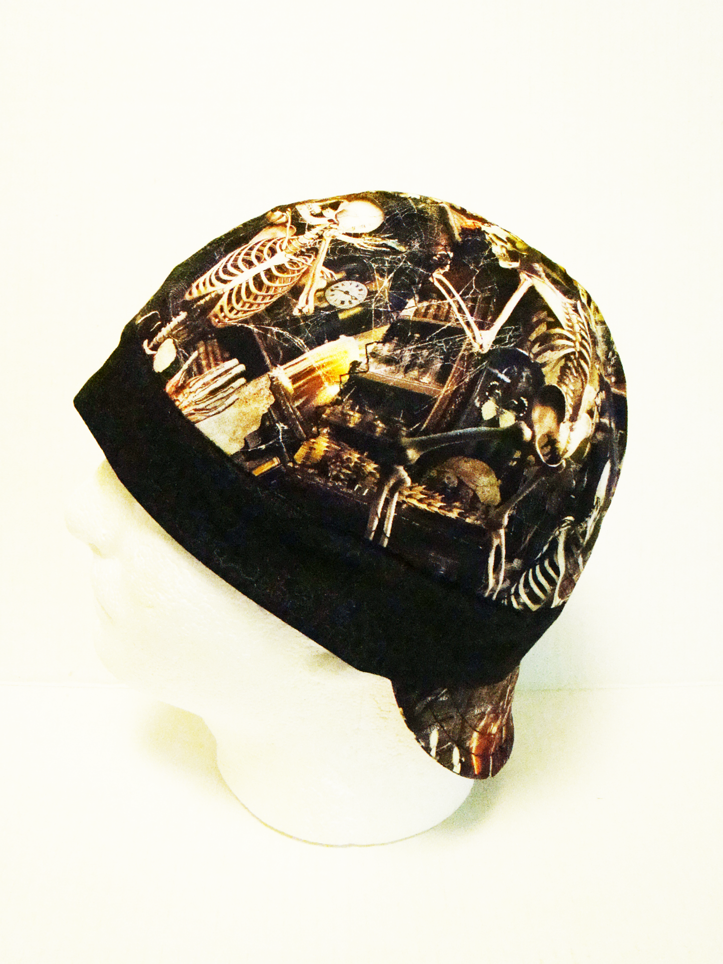 Skeleton welders cap hard hat liner reversible beanie skull cap fitters cap tradesman (Copy)